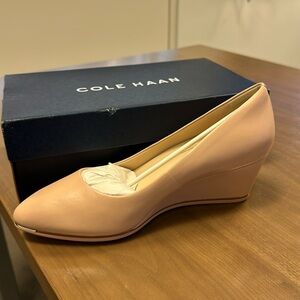 Cole Haan Grand Ambition Wedges - rose leather - 10